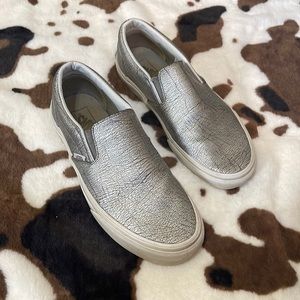 Vans | Slip-on | Metallic Silver Gray | Women’s size 10